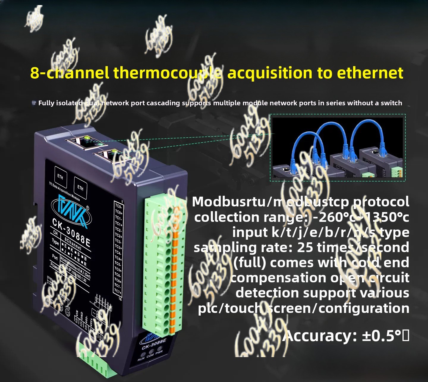 Modulo di temperatura a 8 cana - Power Over Ethernet recensione e prezzo