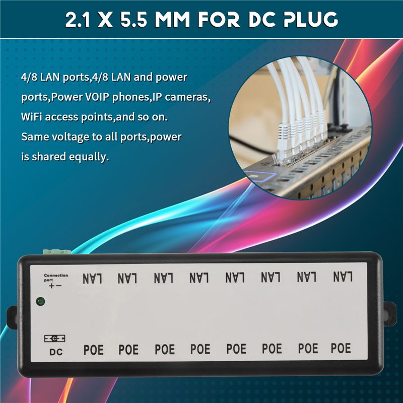 PHILE-8 Iniettore PoE a 8 Port - Power Over Ethernet recensione e prezzo